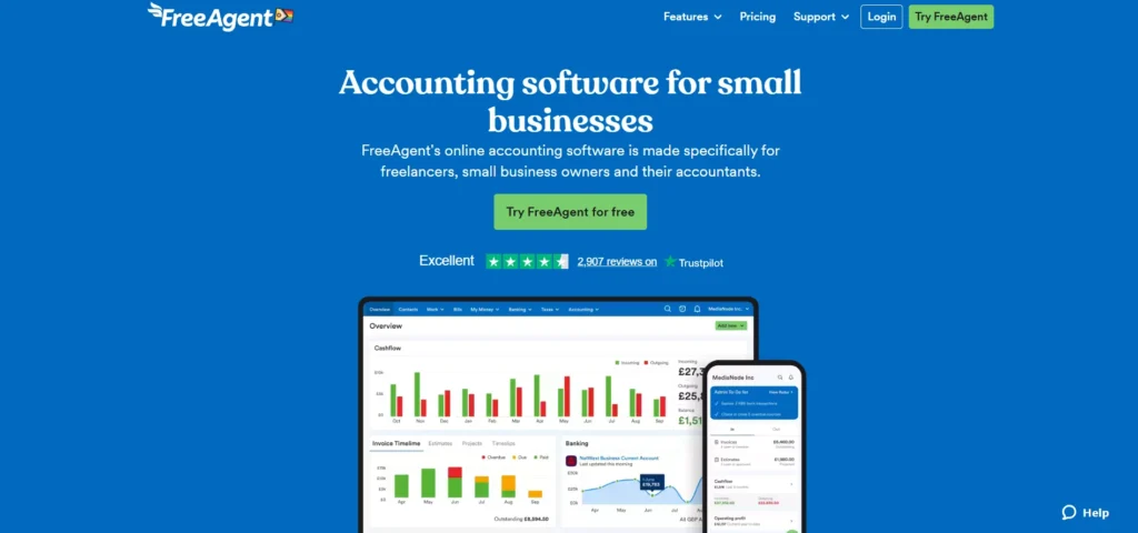 Accounting Software for Small Businesses - FreeAgent