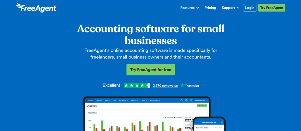 Accounting Software for Small Businesses – FreeAgent
