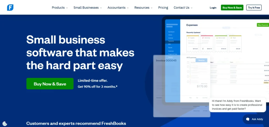 Accounting Software for Small Businesses - FreshBooks