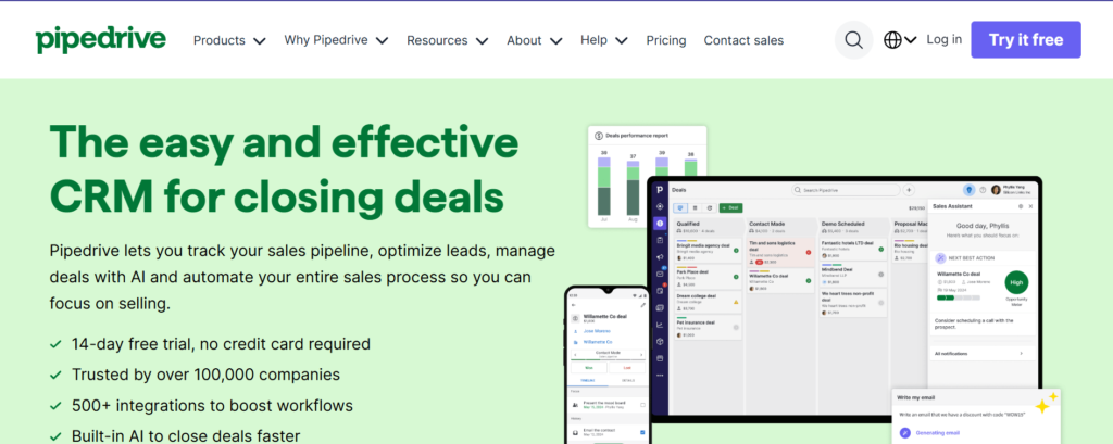 CRM Software for Small Business Owners - Pipedrive