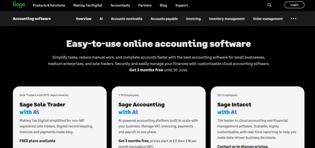 Accounting Software for Small Businesses - Sage Accounting