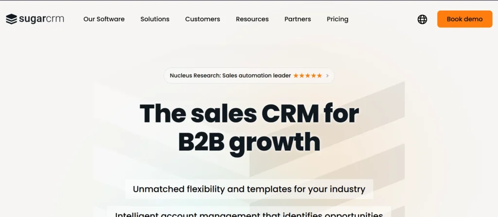 CRM Software for Small Business Owners - SugarCRM