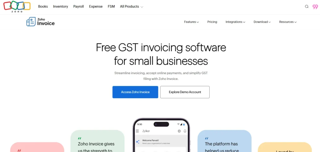 Invoicing Soft​wa‍re - Zoho Invoice
