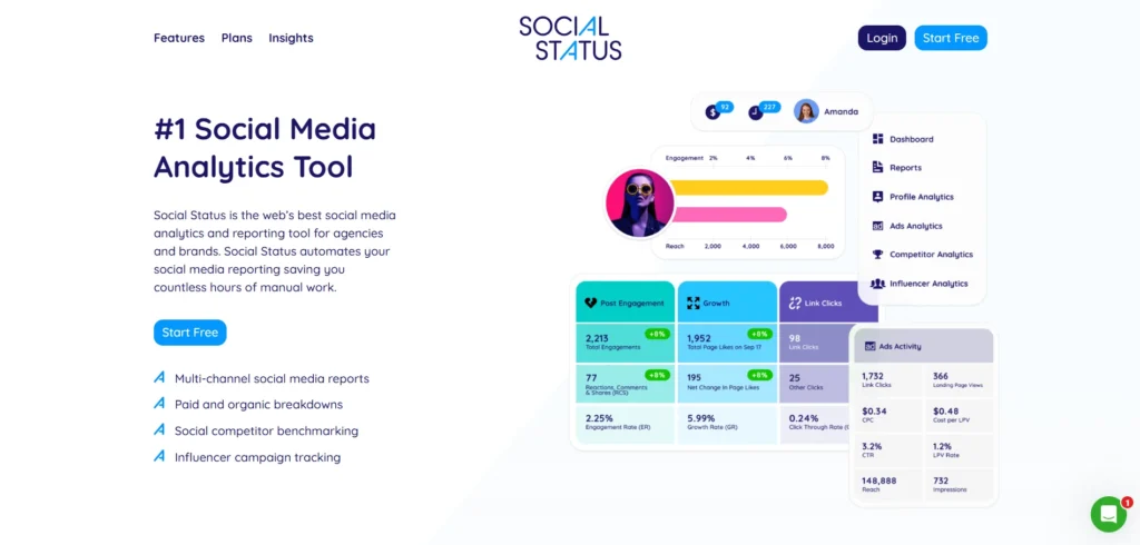 Social Media Analytic Tool - Social Status