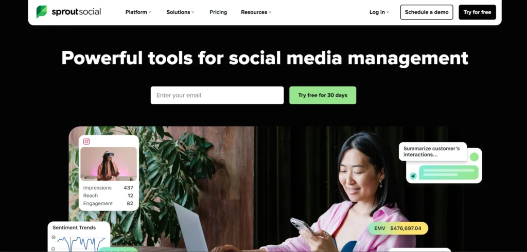 Social Media Analytic Tool - Sprout Social