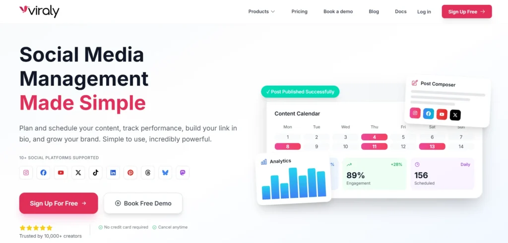 Social Media Analytic Tool - Viraly