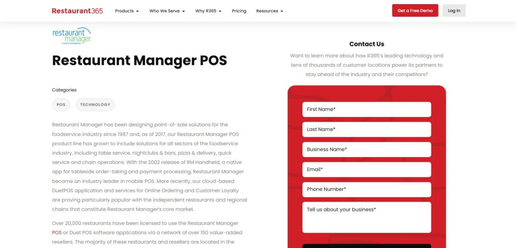 POS for Small Business - Restaurant Manager POS