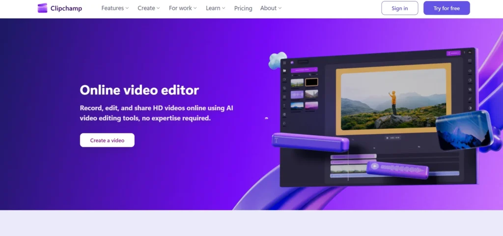 Video Editing Software for Beginners - Clipchamp
