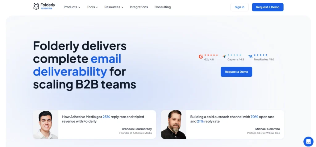 Email Warm-Up Tool - Folderly