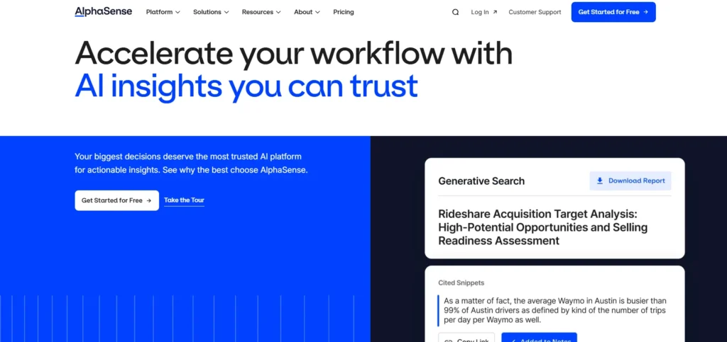 Competitor Analysis Tool - AlphaSense