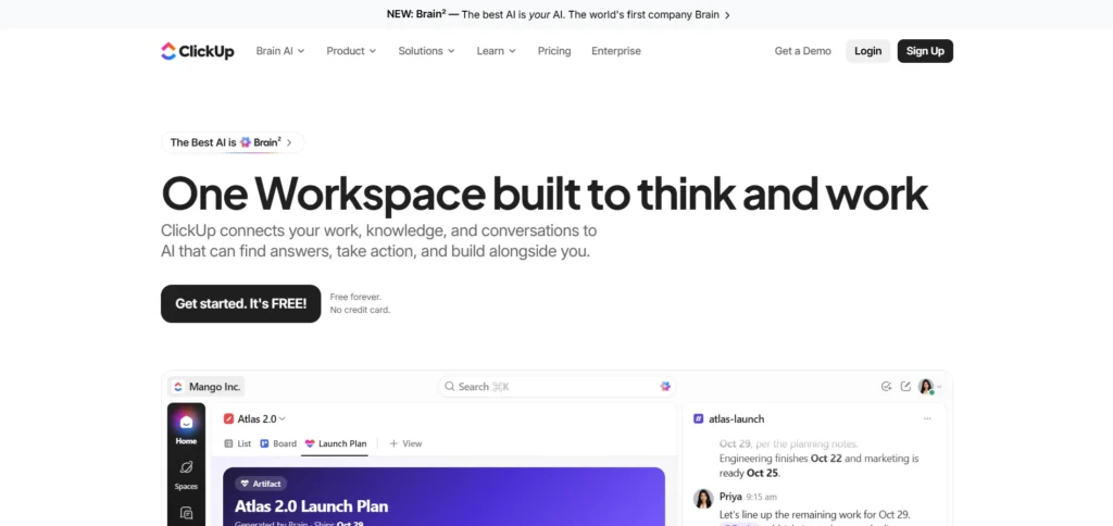 Team Collaboration Tool - ClickUp