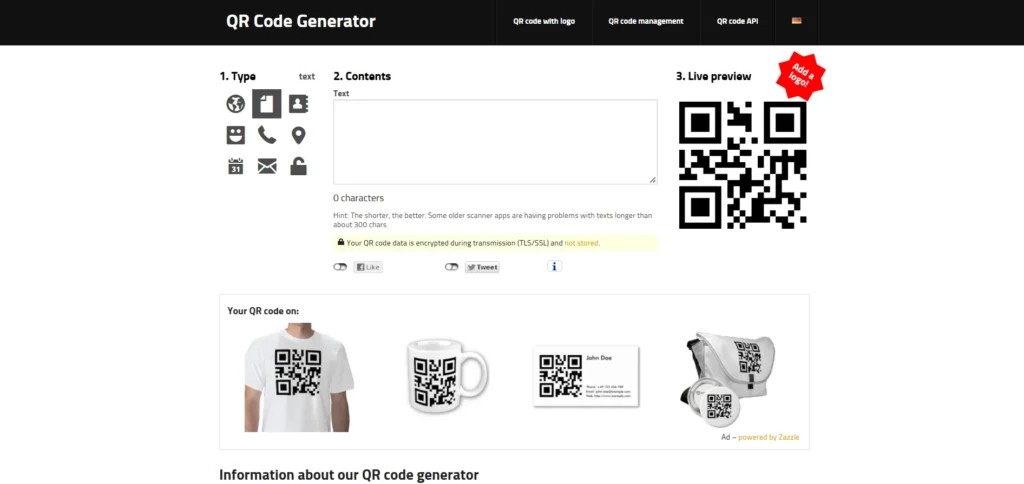 QR Code Generator - GoQR