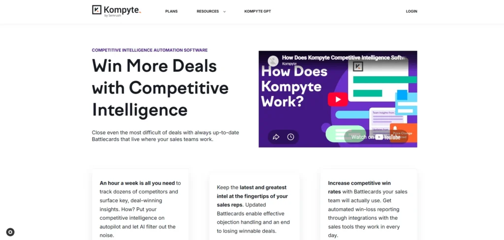 Competitor Analysis Tool - Kompyte