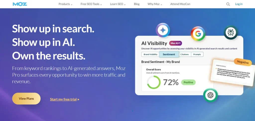 Competitor Analysis Tool - Moz
