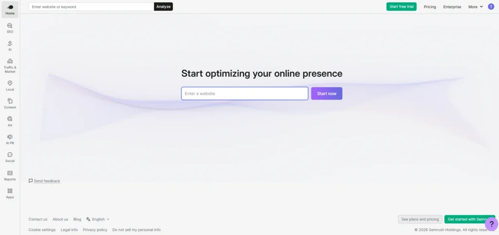 Competitor Analysis Tool - Semrush